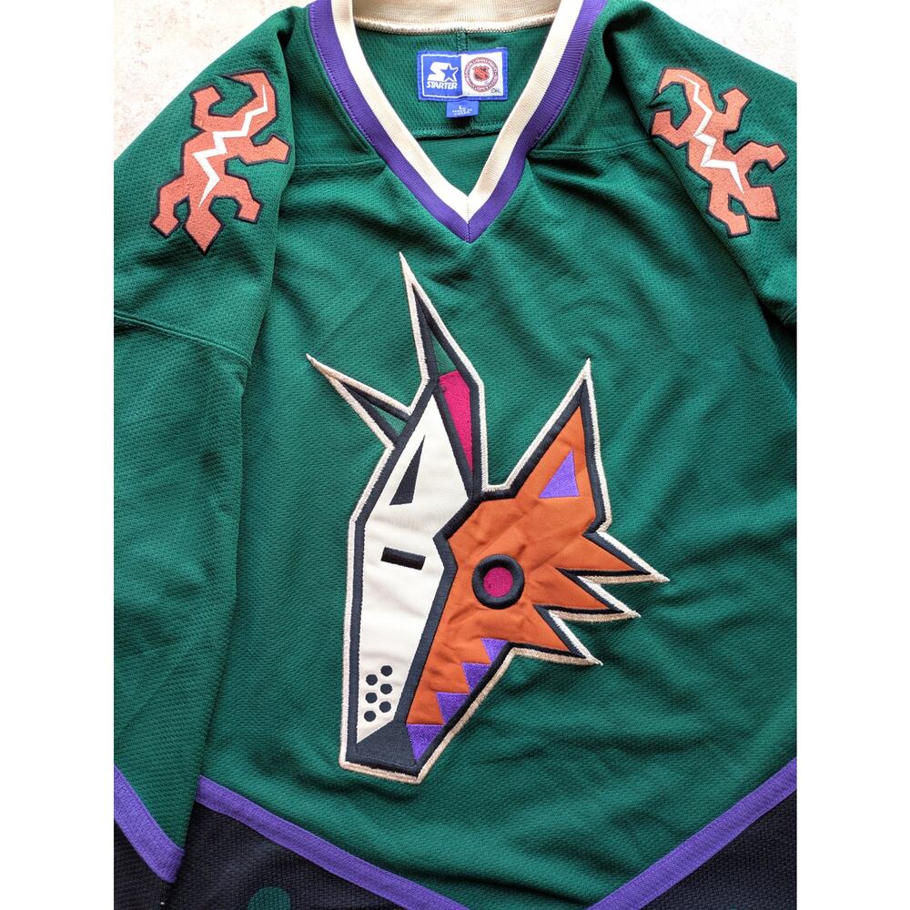 Phoenix Coyotes 90s STARTER jersey PEYOTE Desert Alt L Arizona NHL hockey vtg